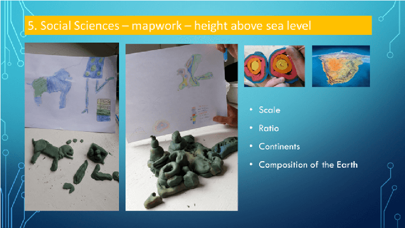 Play-dough map work